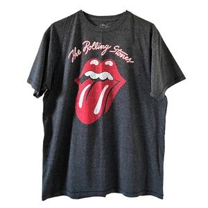 Rolling Stones Band Tee T-shirt Lips Tongue Size XL
